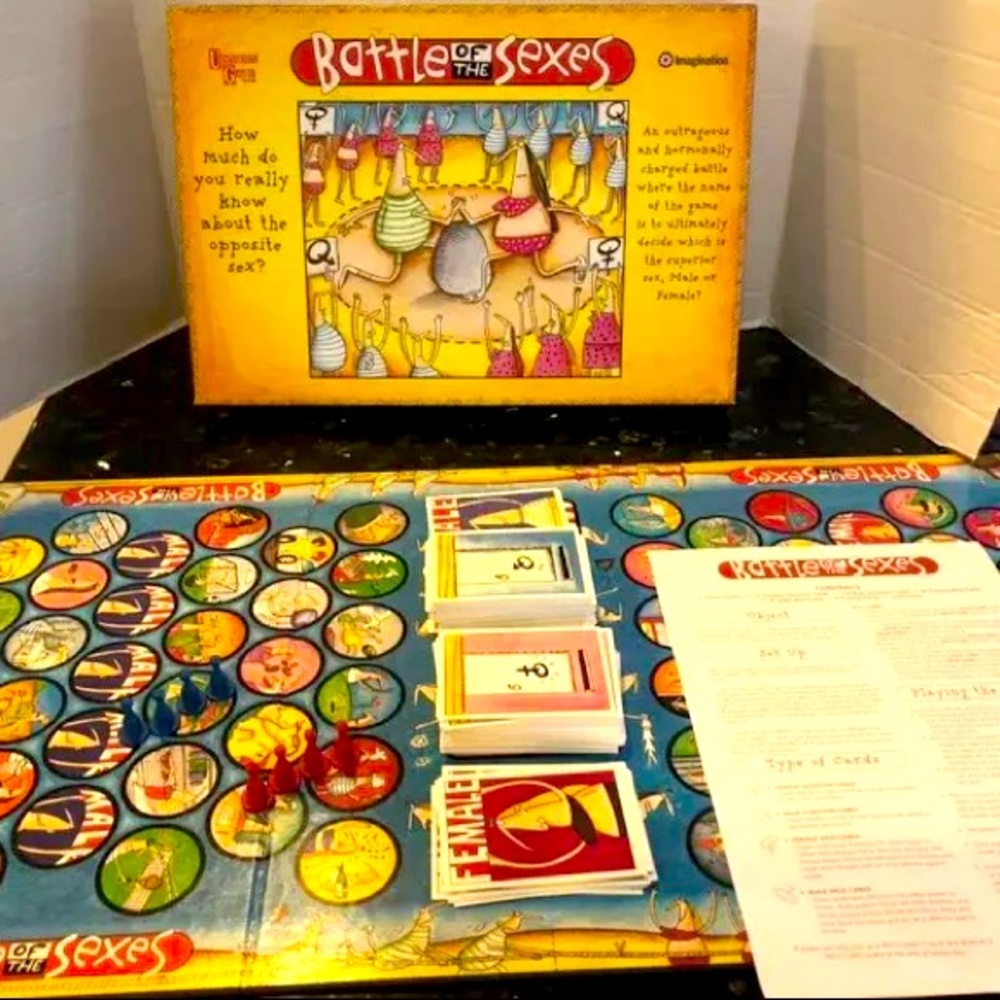 Battle of The Sexes Board Game complete
